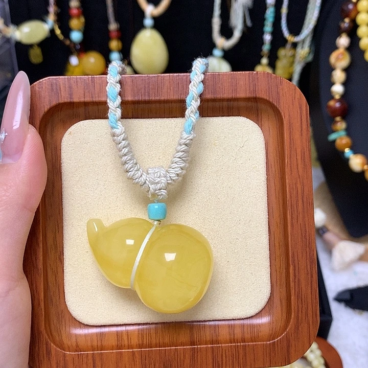 手链蜜蜡未镶嵌蜜蜡吊坠项链