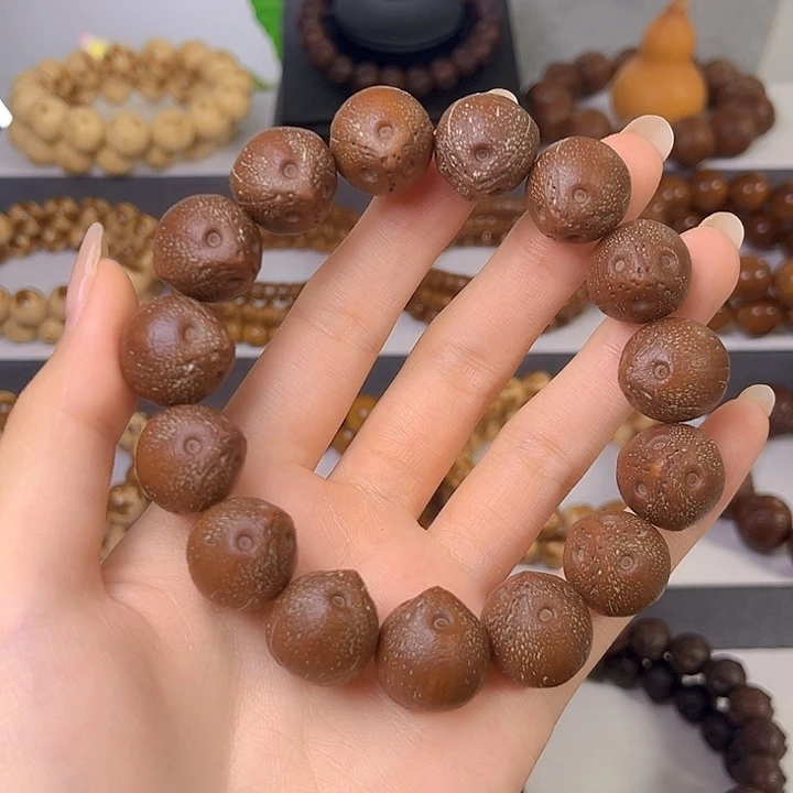 手串紫金鼠原皮正圆巴西籽嘎嘎油