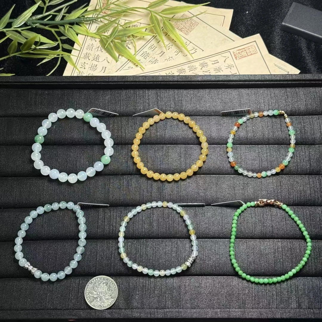 思懿珠宝   翡翠手串-2800-2-AD-多样性发一