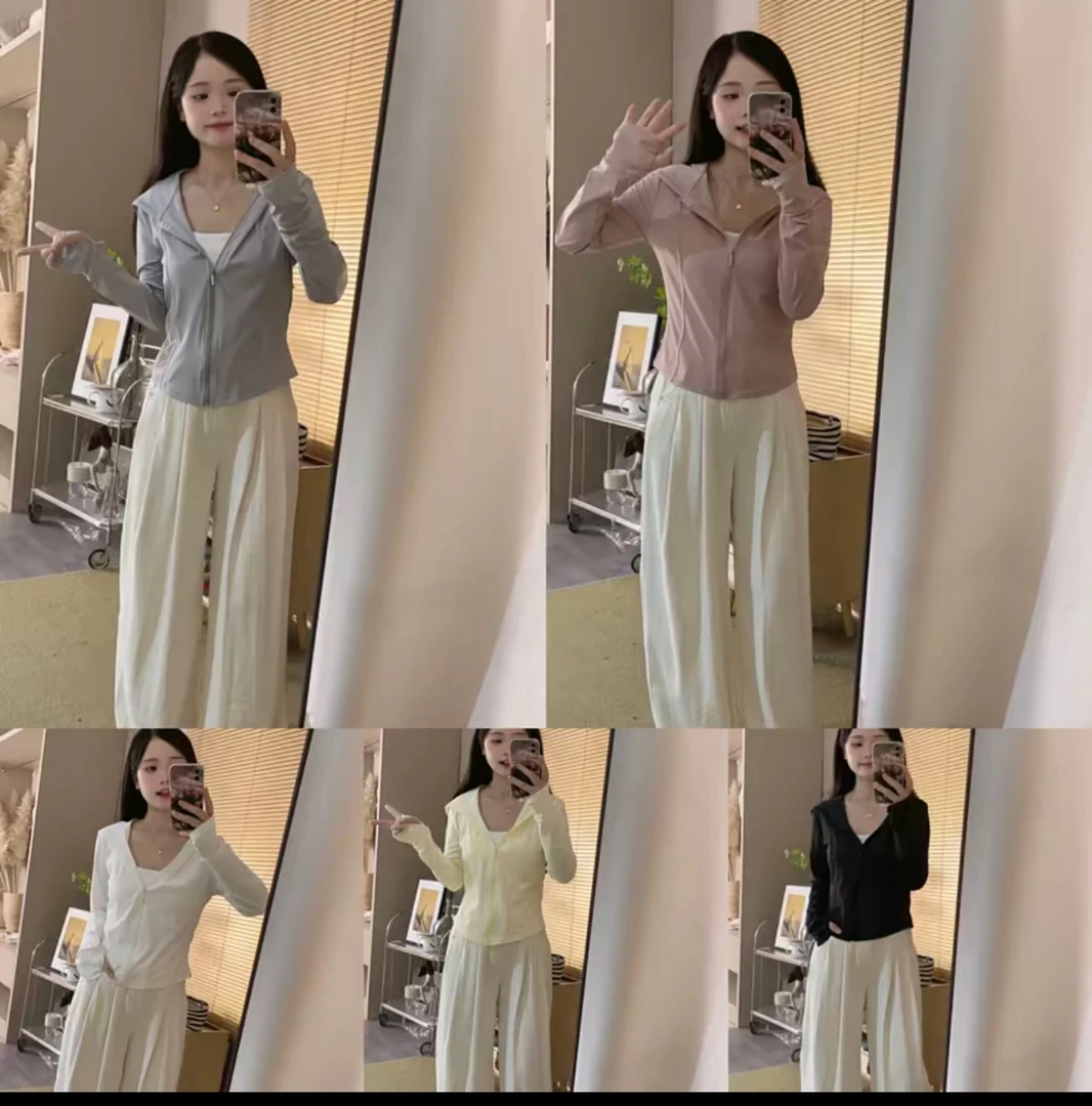 小个子夏季冰丝云朵防晒衫外套