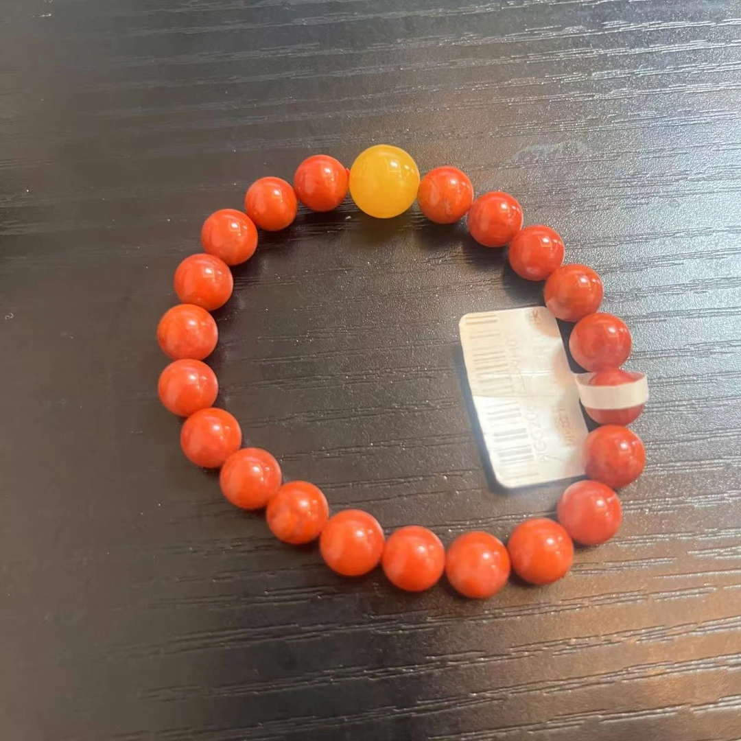 【巨伶石】凉山南红单圈素圈手串