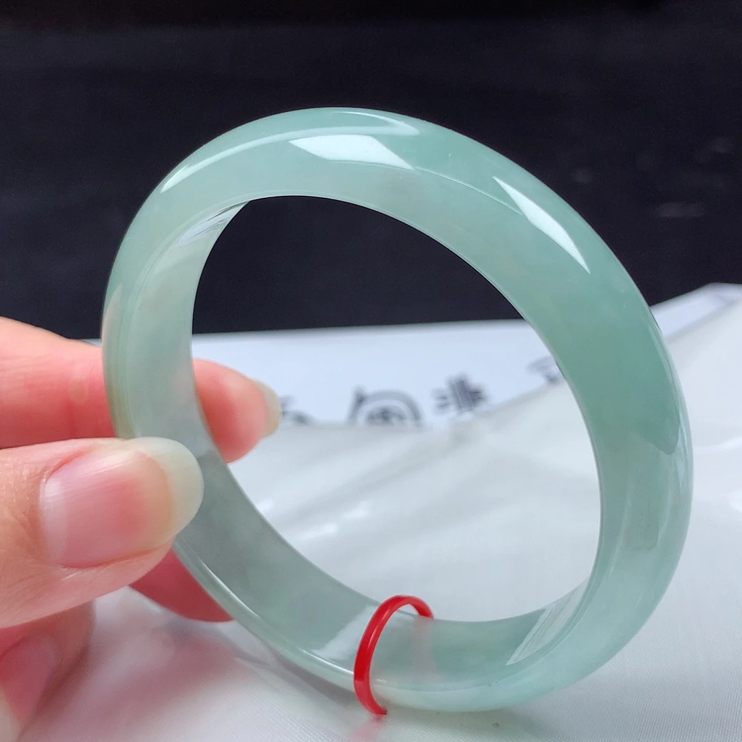 翡翠未镶嵌手镯56圈f110355