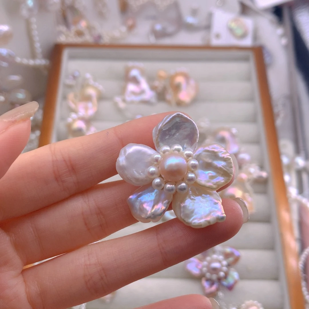 A***y项圈套装淡水珍珠未镶嵌