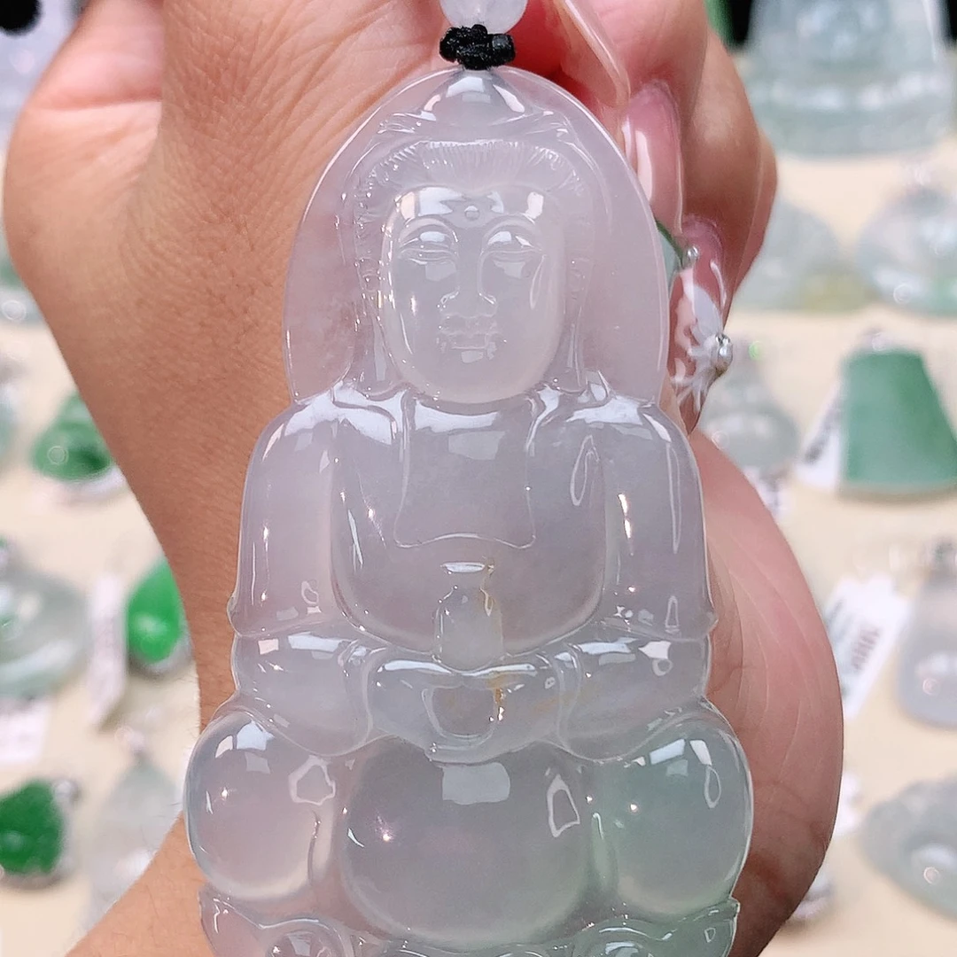 翡翠挂件未镶嵌观音