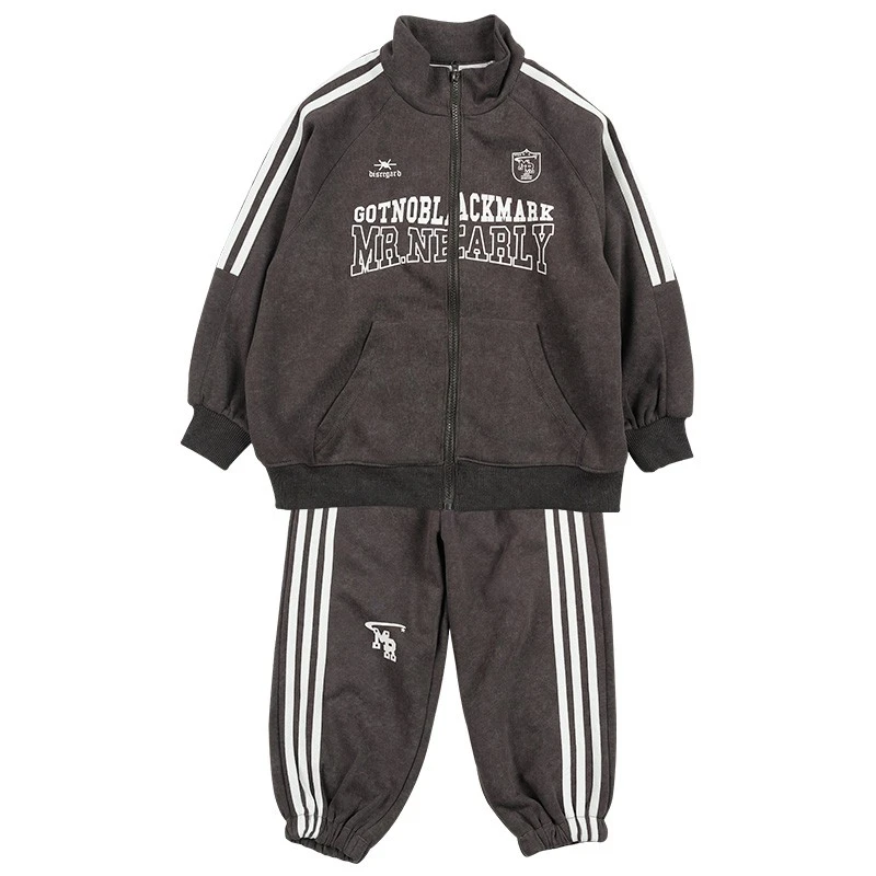 Y7600男童做旧运动套装儿童两件套