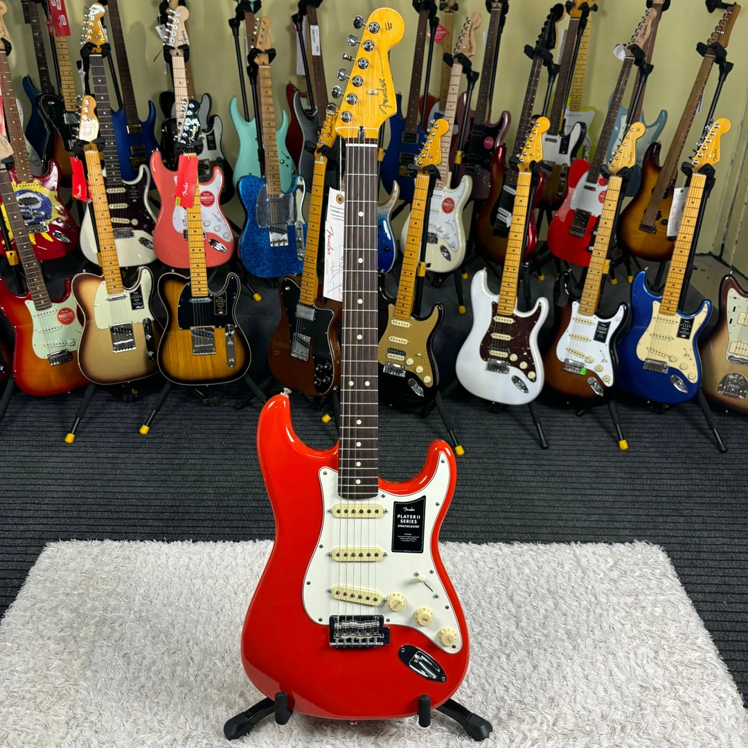 特价琴Fender芬达玩家二代ST电吉他玫瑰木指板0140510558珊瑚红