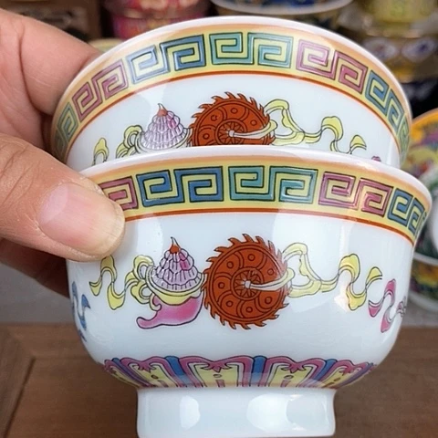 景德镇陶瓷藏式茶碗白**奶