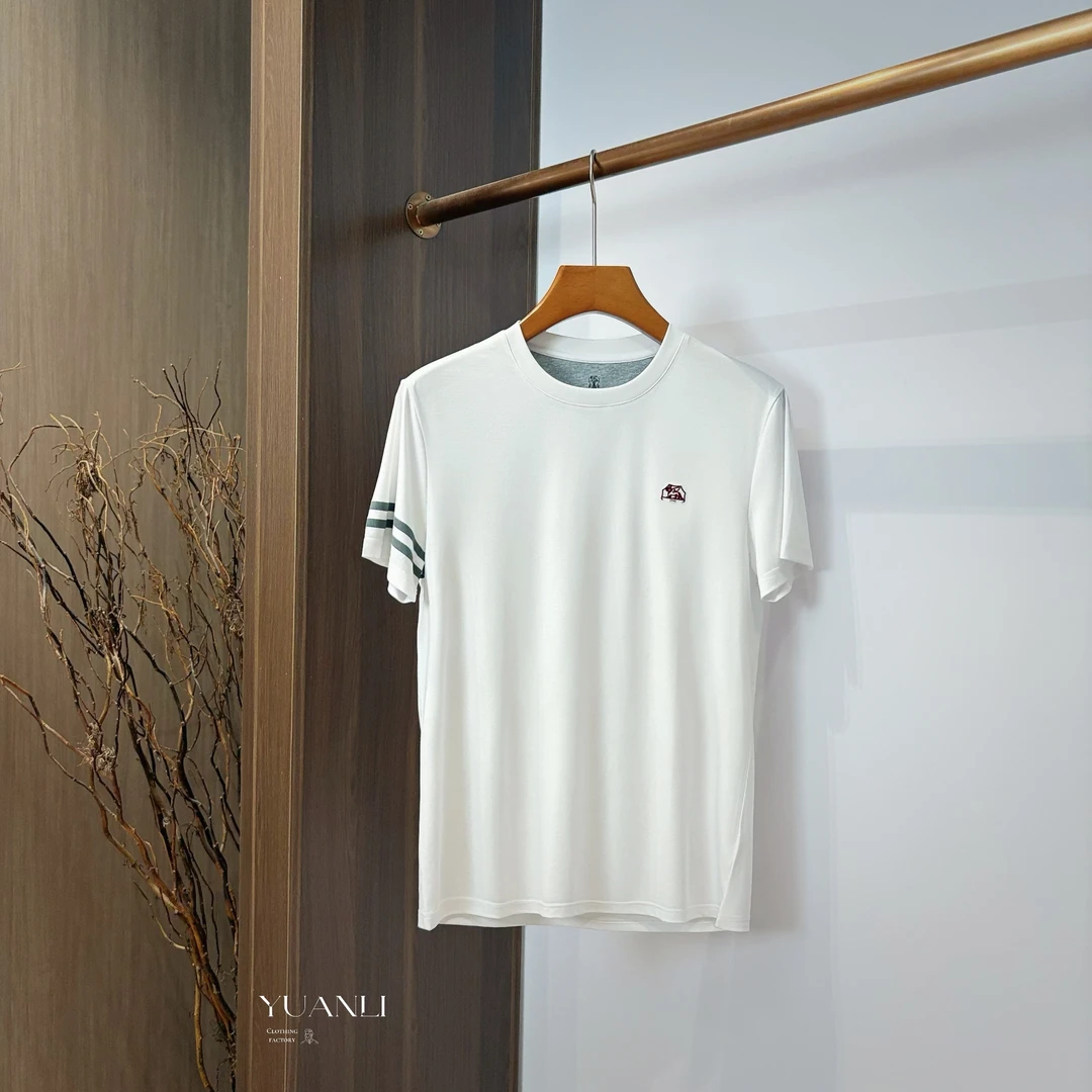 【65026-IMK】清❗️高奢男装2025夏款男士莫代尔舒适经典短袖圆领T恤