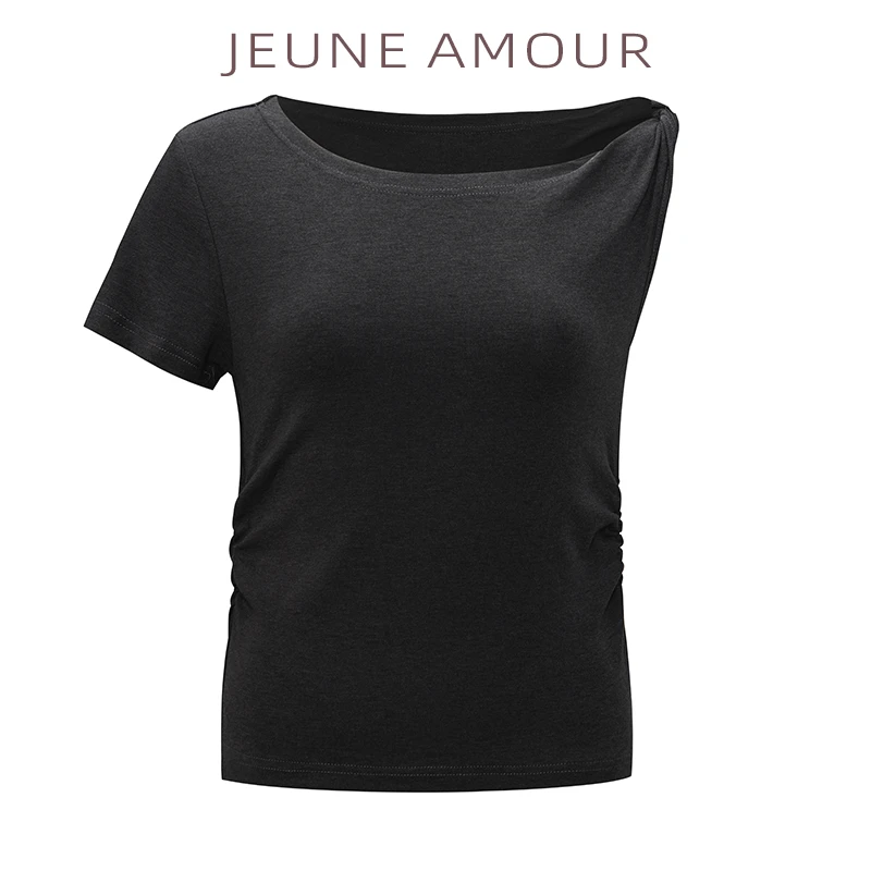 JEUNE AMOUR 不对称T恤