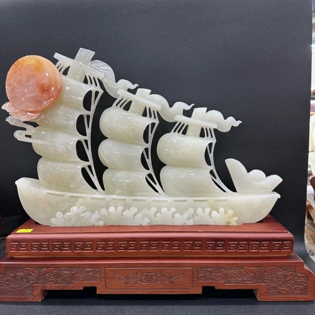 「玉石一帆风顺」开业乔迁送礼佳品