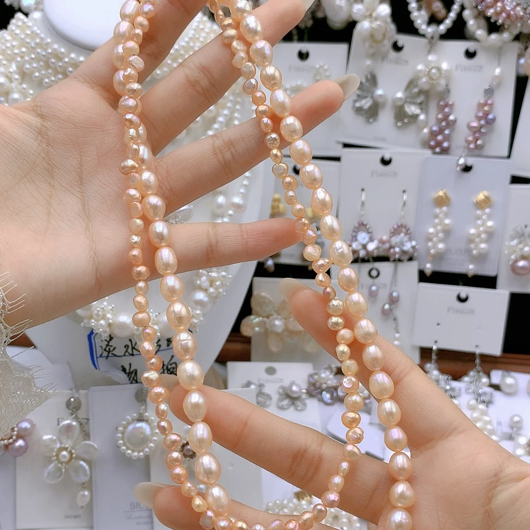 银S925镶嵌耳饰淡水珍珠走****哒