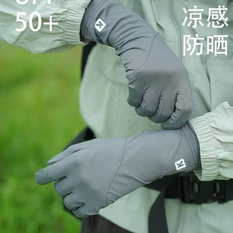 防晒手套女防紫外线薄款夏季冰丝透气触屏防滑骑行出游中长款骑行