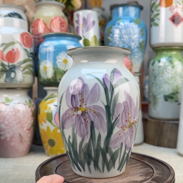 景德镇陶瓷花手绘釉下彩