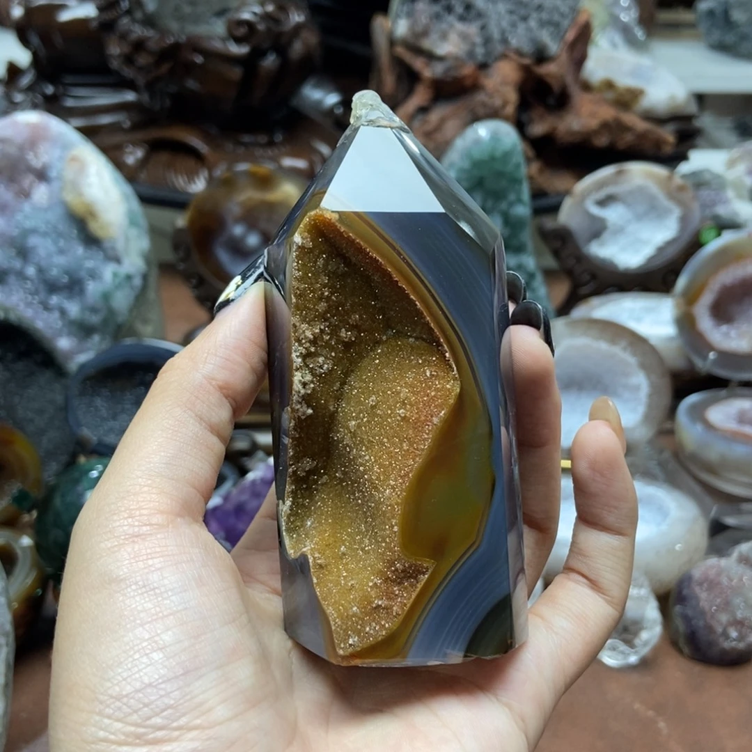 紫晶摆件未镶嵌水晶