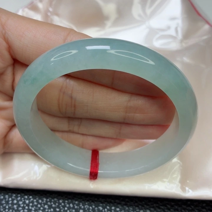 未镶嵌手镯翡翠老坑56贵妃冰半山水起光019