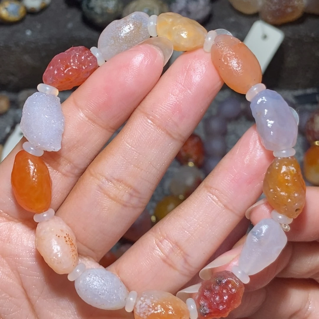 未镶嵌玛瑙/玉髓珠宝半成品