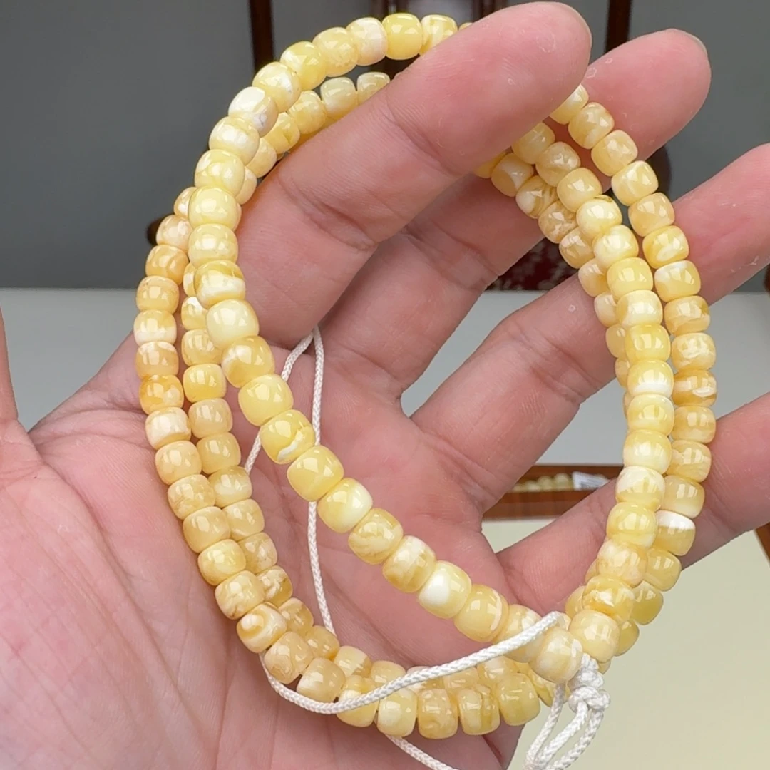 蜜蜡未镶嵌手链蜜蜡手串