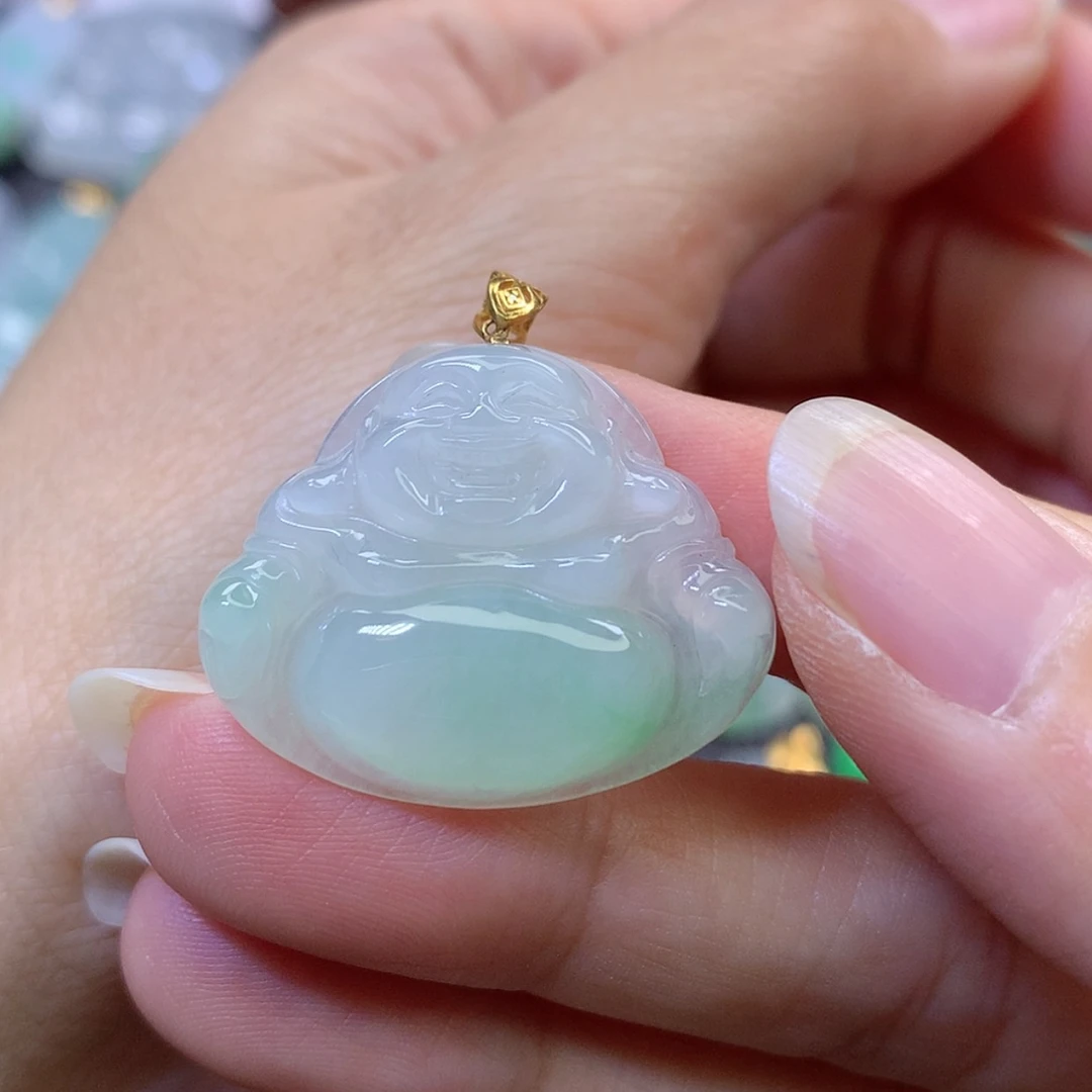 【闪购商品】吊坠(赠链)18K金镶嵌翡翠