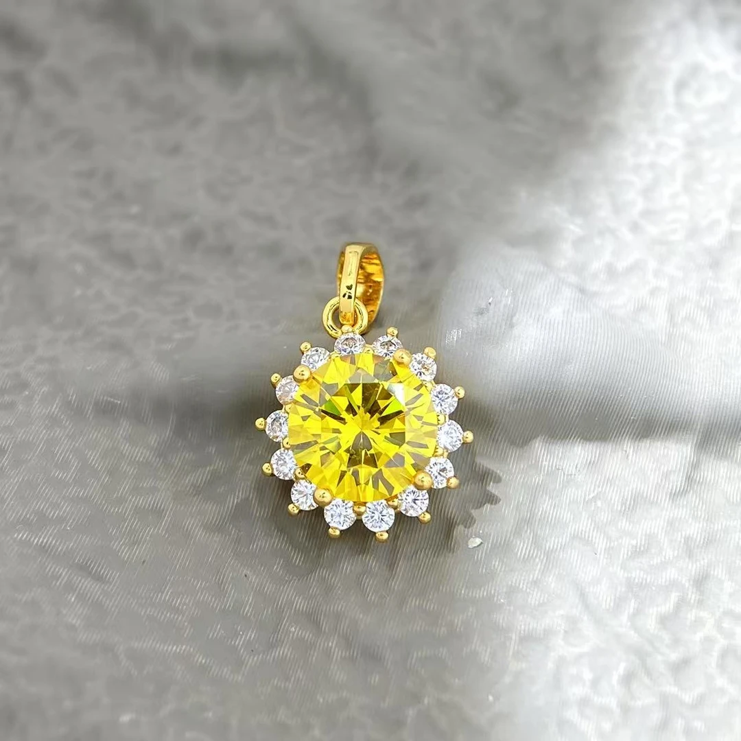 【传承】黄钻吊坠--B09