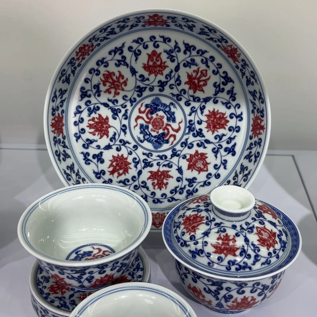 乏***陈景德镇陶瓷五件套