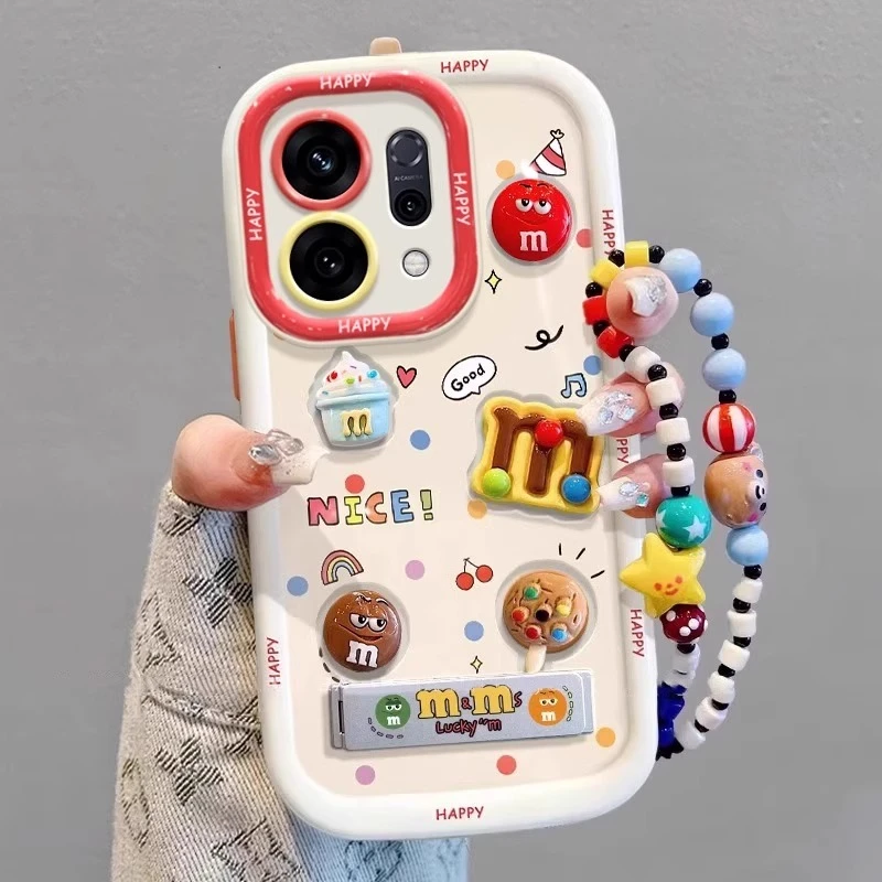 立体咖啡豆适用opporeno14手机壳reno13pro全包防摔12卡通保护套