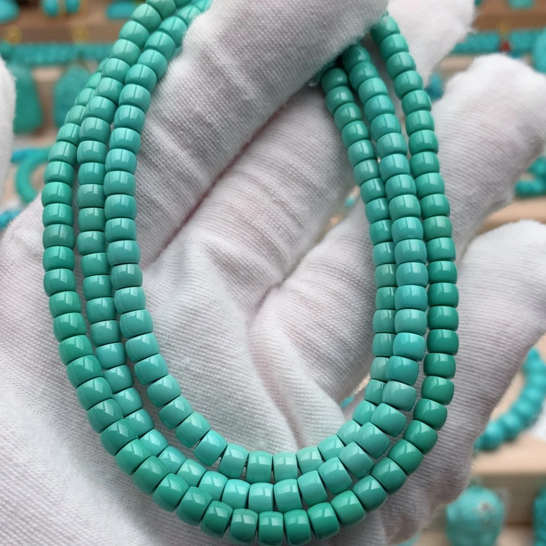 绿松石未镶嵌珠宝奇石4.7mm