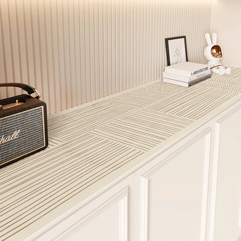 侘寂风电视柜桌垫免洗防水防油餐边柜台面保护垫玄关鞋柜防尘垫子