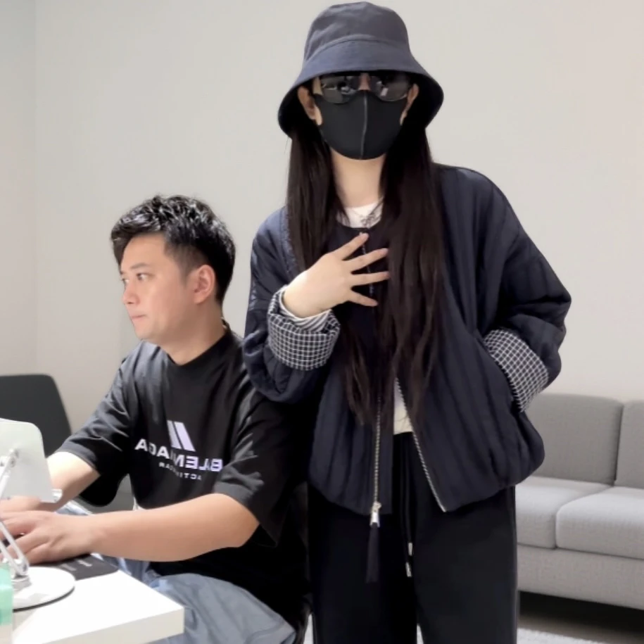 宿慕SUMU撞色短款外套2025秋冬新款格子厚款休闲棉衣小雨女装1836