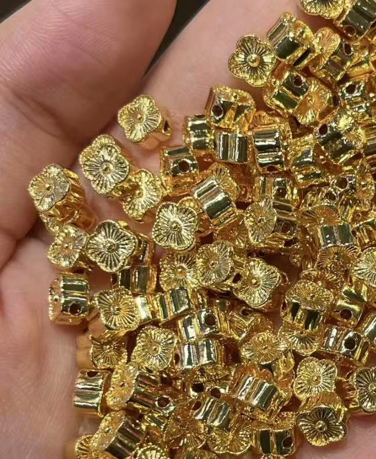 足金999 中穿 四叶草花