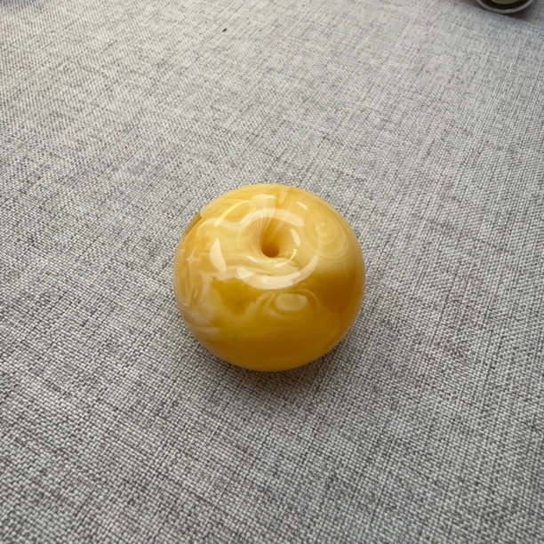 密蜡焦皮橘金扣子