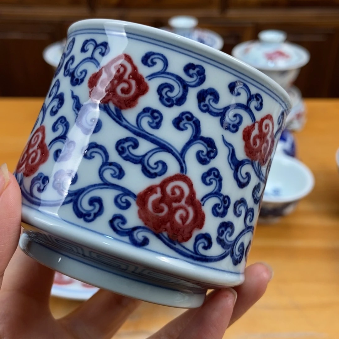 手绘现代茶具非古董