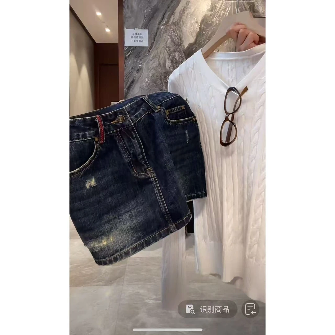 徐秋阳  半糖短裙 秋季新款百搭时尚休闲显瘦显白短裙MC0093