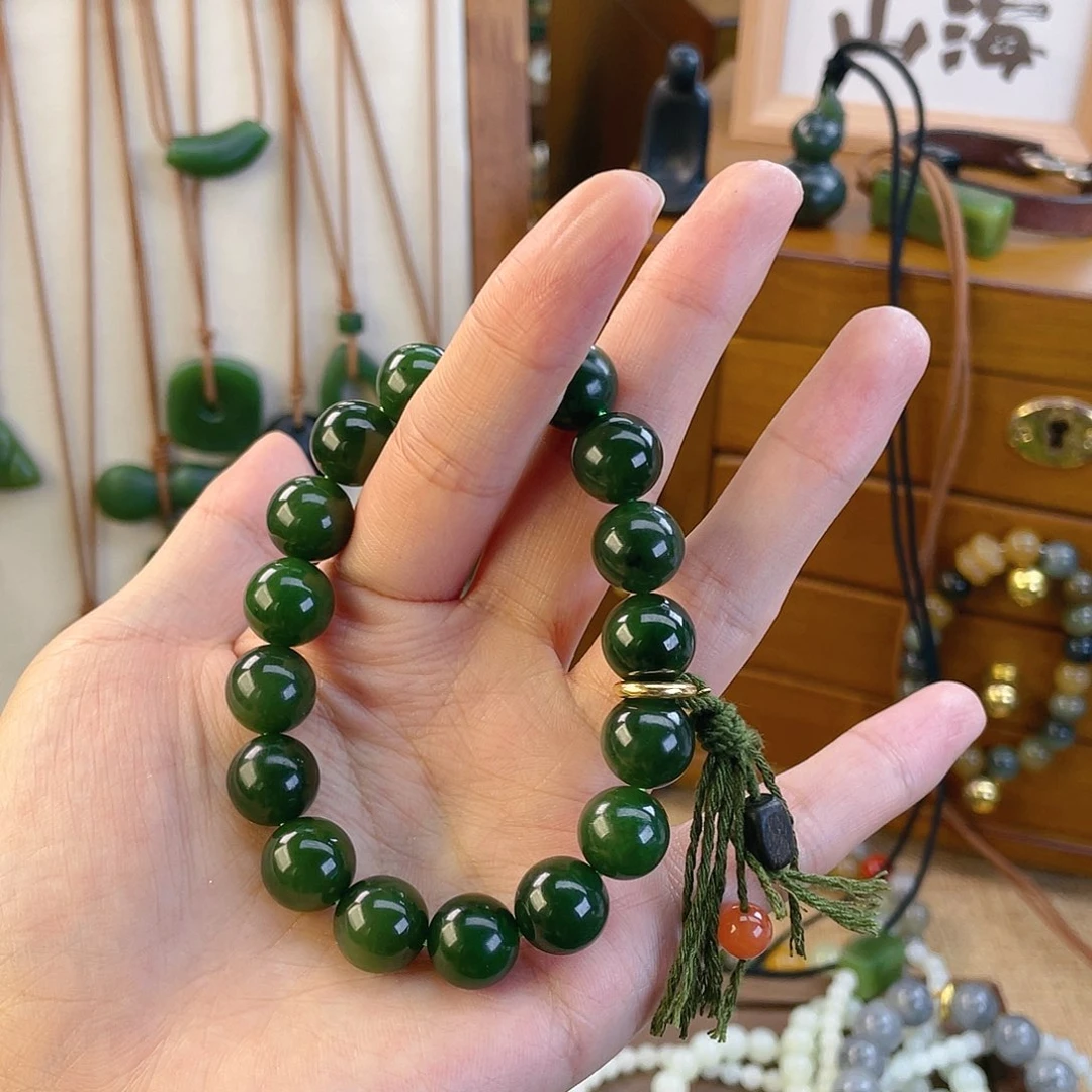 【闪购商品】手链18K金镶嵌和田玉