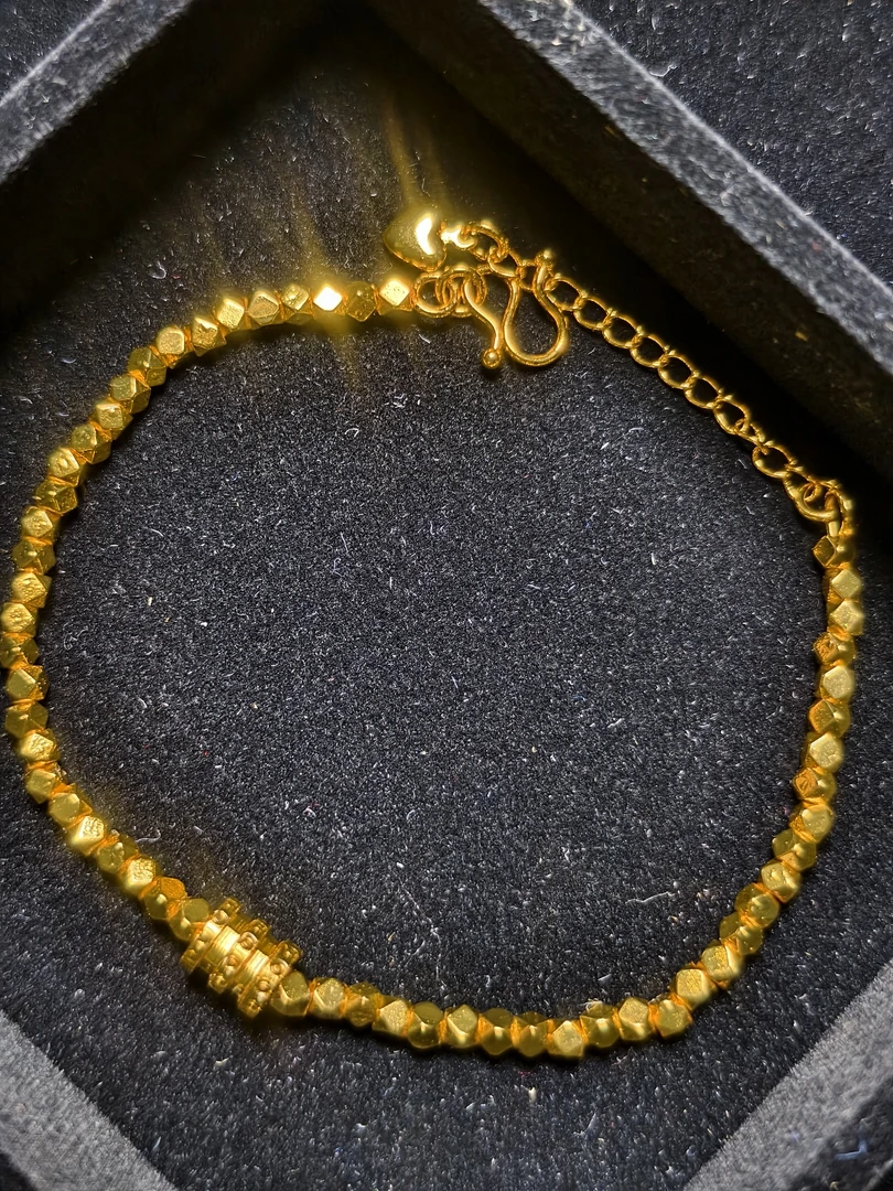 合金手链 金色小蛮腰碎碎平安碎yin几两奢华爆闪手链饰品串珠手饰