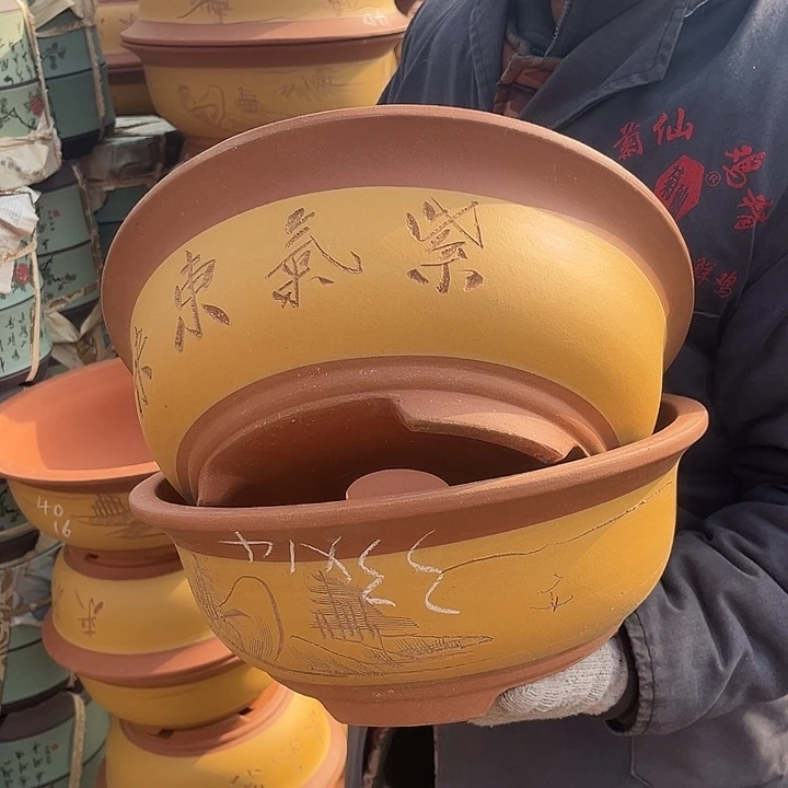 紫砂紫砂花盆也在