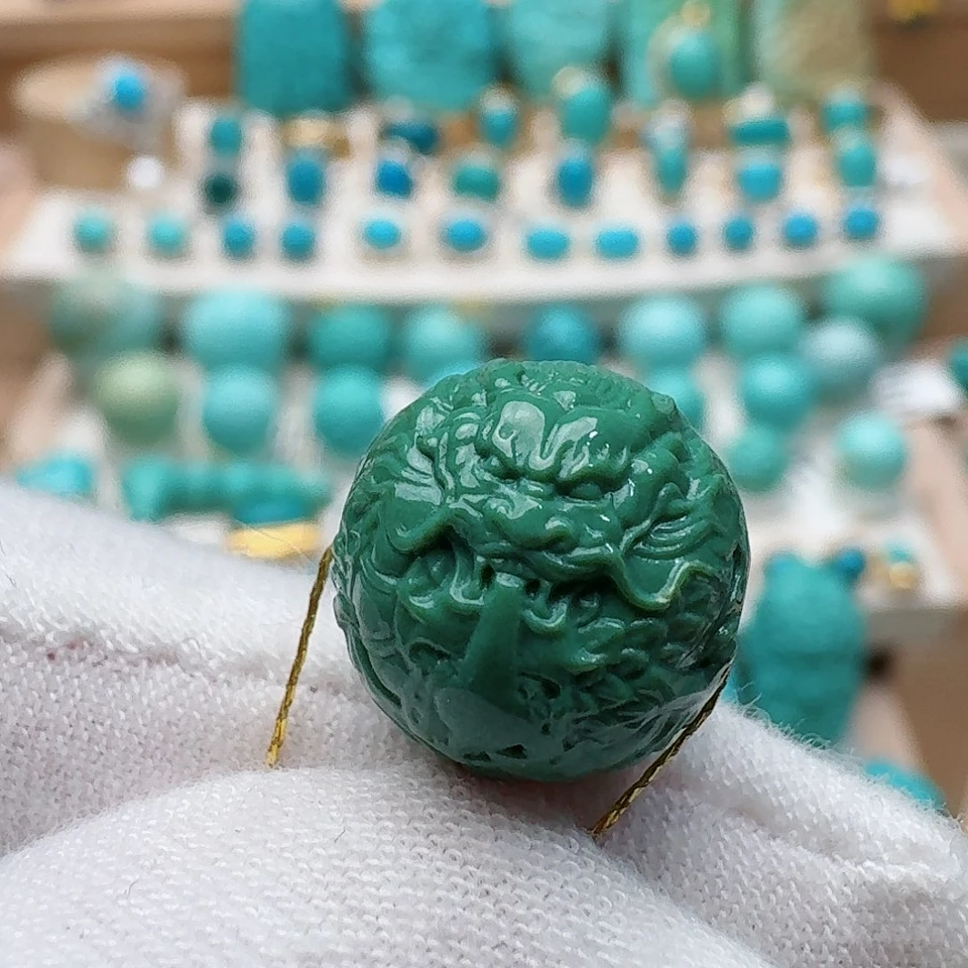 绿松石未镶嵌12.4龙珠