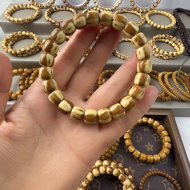 紫金鼠手串实心紫金鼠三花手串10