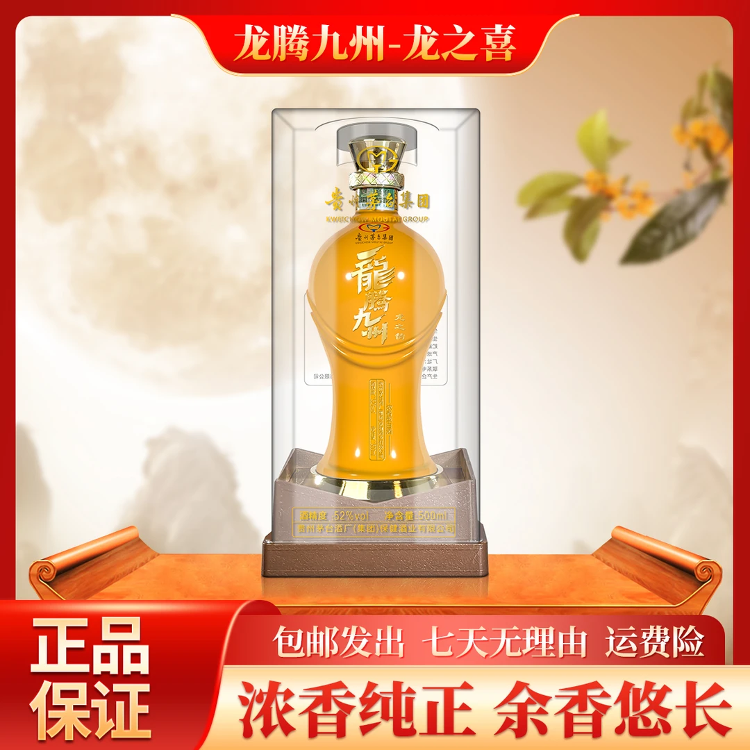 龙腾九州龙之韵  浓香型白酒 500ml*1瓶 宴请用礼52度