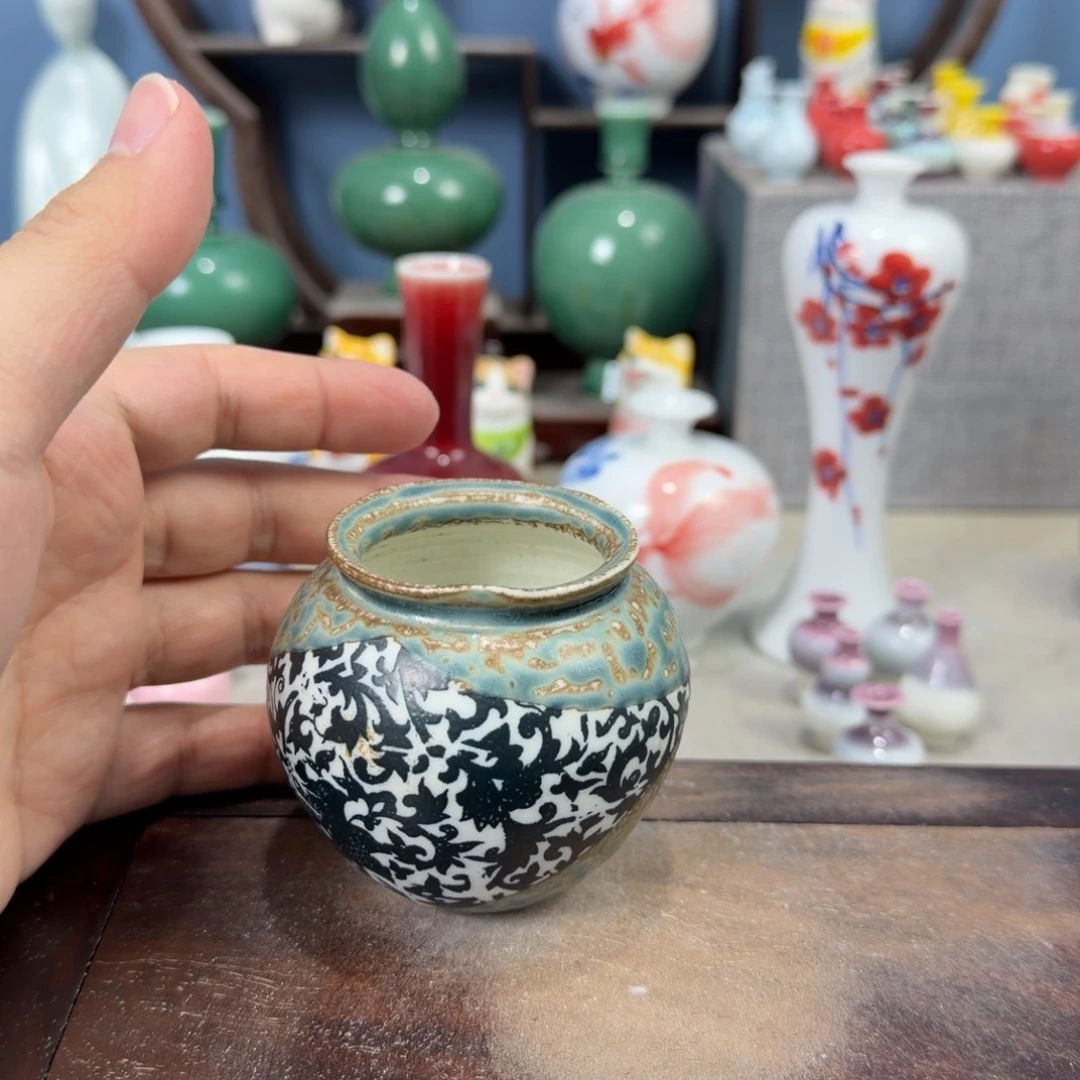 陶瓷手工小花器摆件
