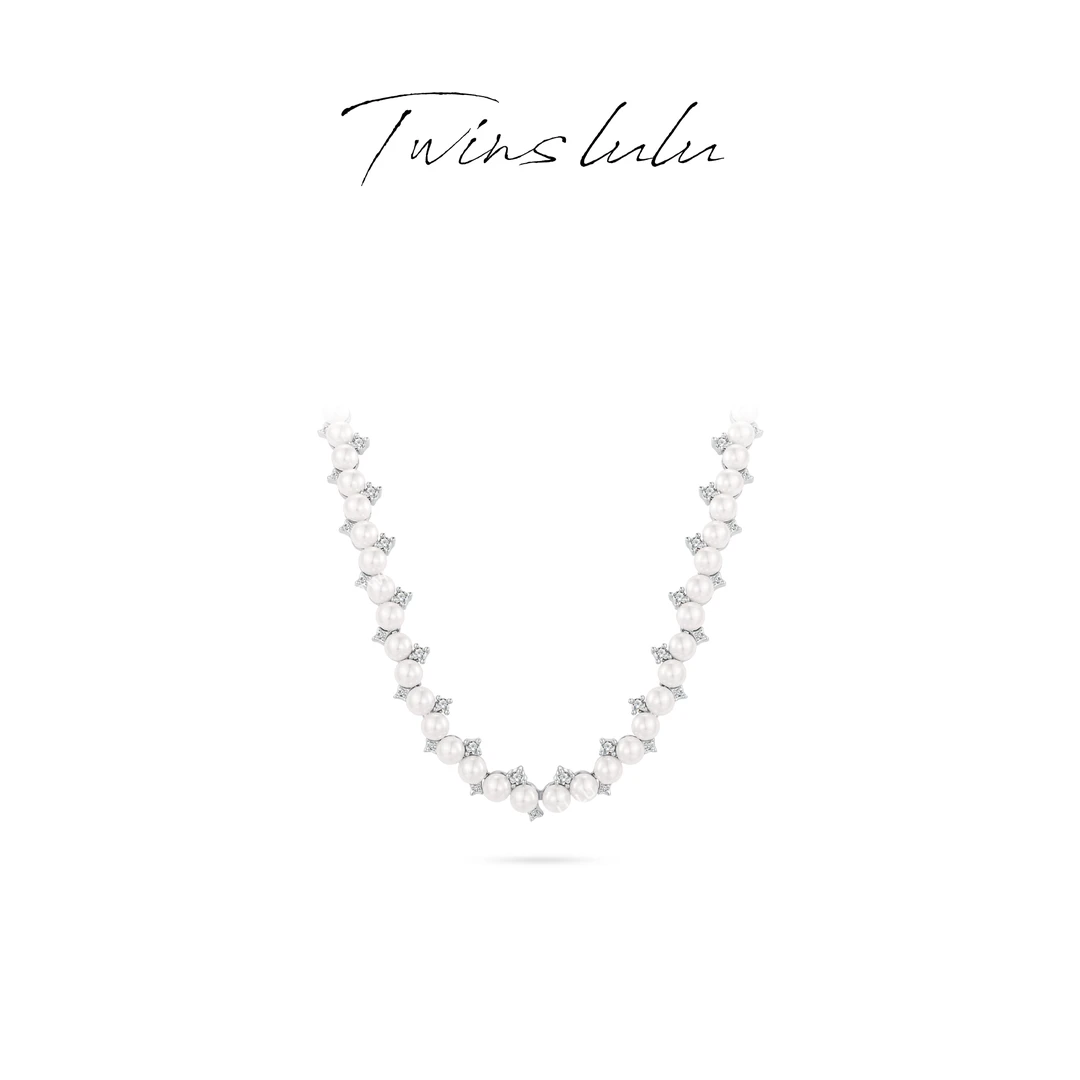 TWINS LULU 镀K金轻奢时尚简约精致百搭珠珠项链TSJ9908