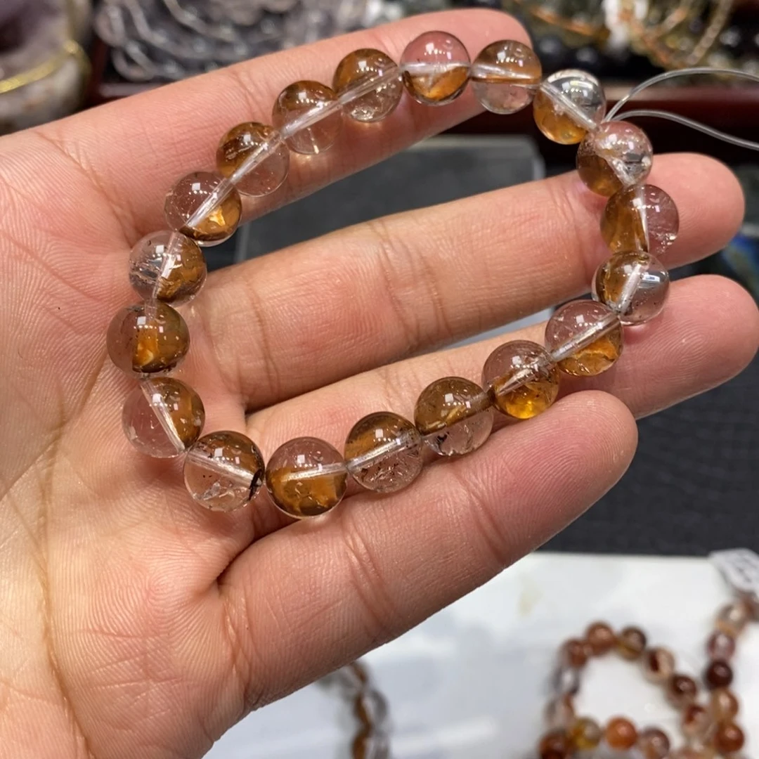 水晶手链未镶嵌红你好股10mm