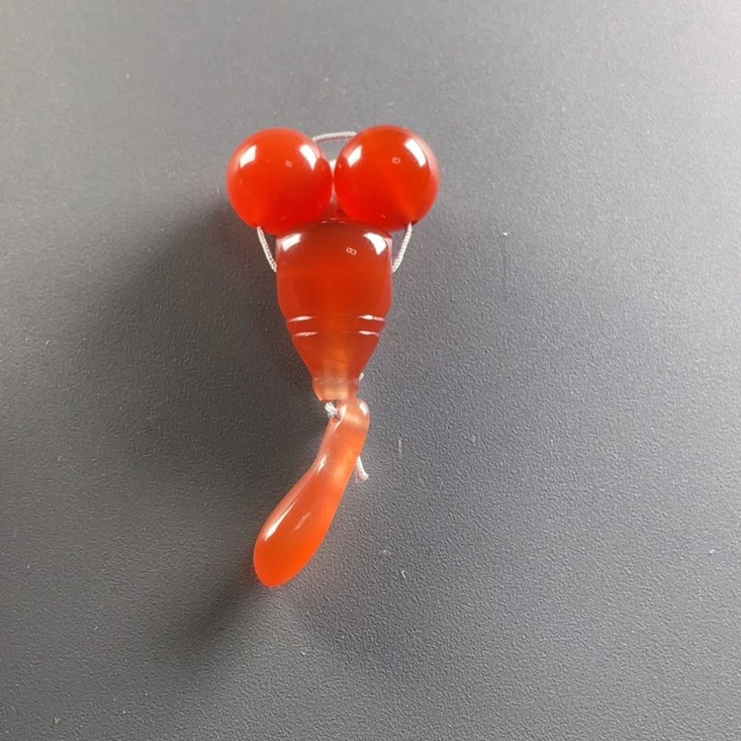 是***吧南红玛瑙未镶嵌保山天然原矿杨柳冰红三通套装