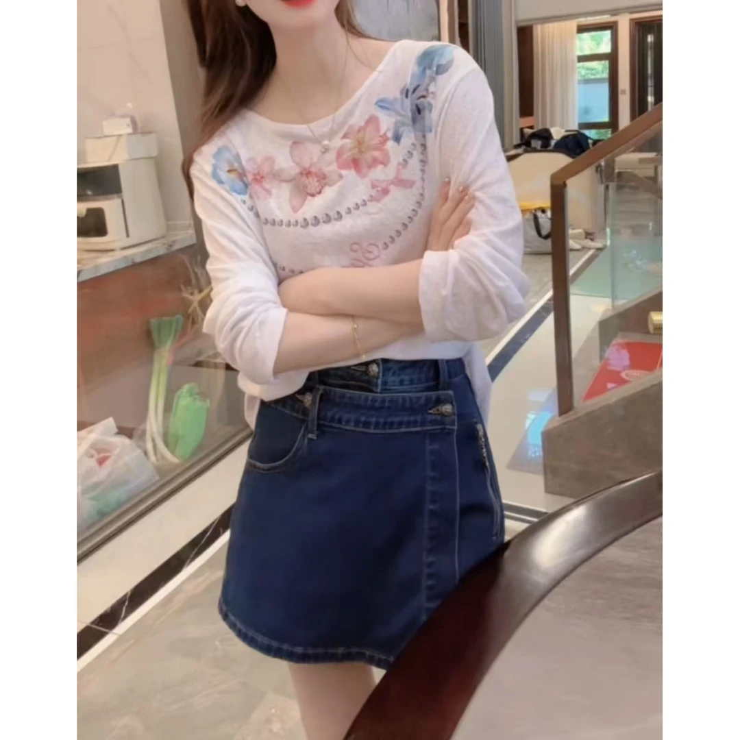 『设计牛仔H』设计显瘦百搭时尚裤裙88280