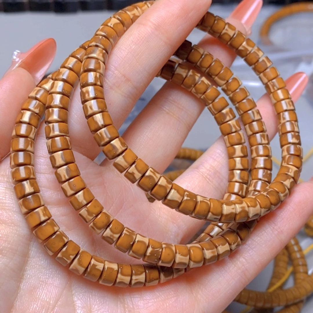 评***界紫金鼠手串50.鼠尖料花皮药片单圈x3