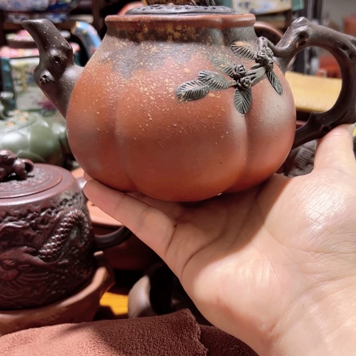 紫砂茶壶紫砂壶收藏起来了！