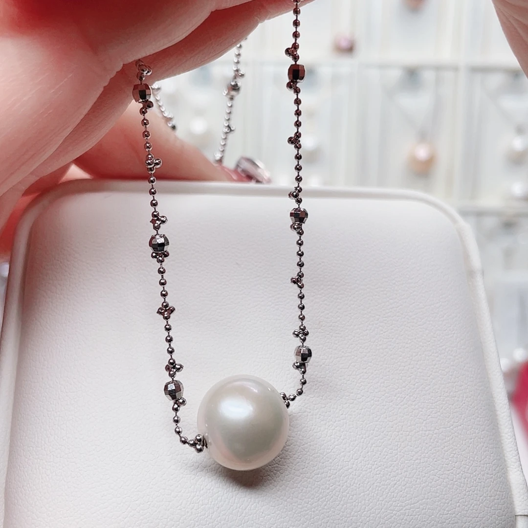 合金淡水珍珠吊坠(赠链)