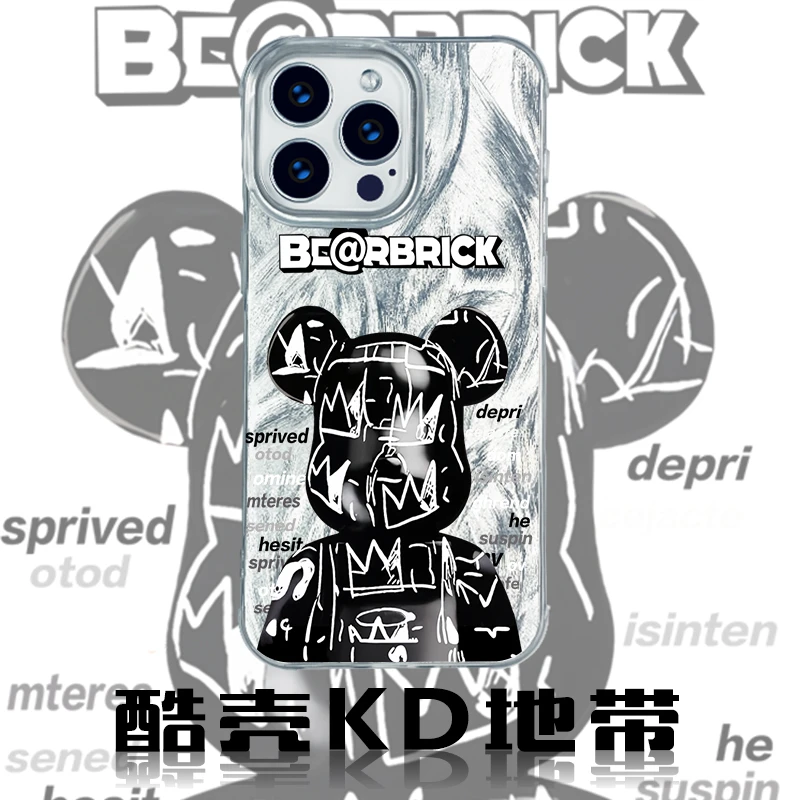 BLACK暴力熊--创意YS时尚动漫适用于苹果华为OPPOVIVO小米手机壳