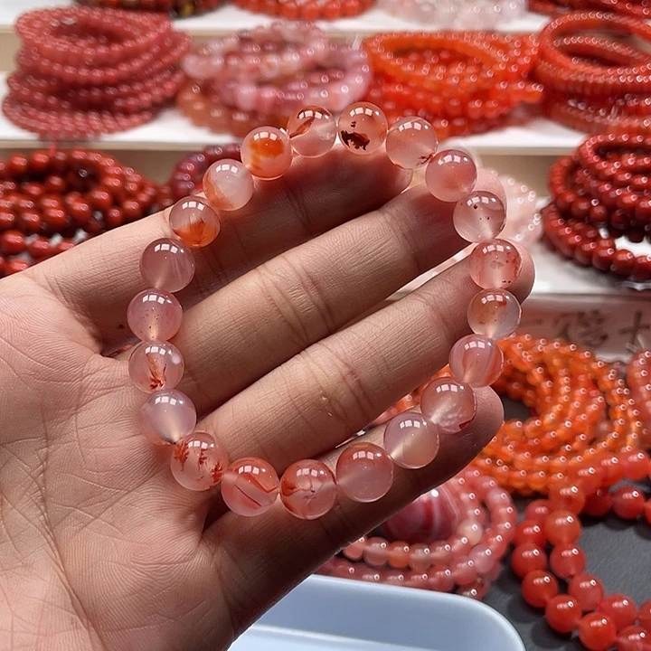 南红玛瑙未镶嵌手链