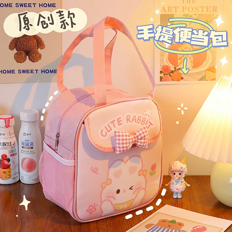 大容量手提饭盒袋 学生保温便当包收纳袋 加厚铝箔膜餐包袋子