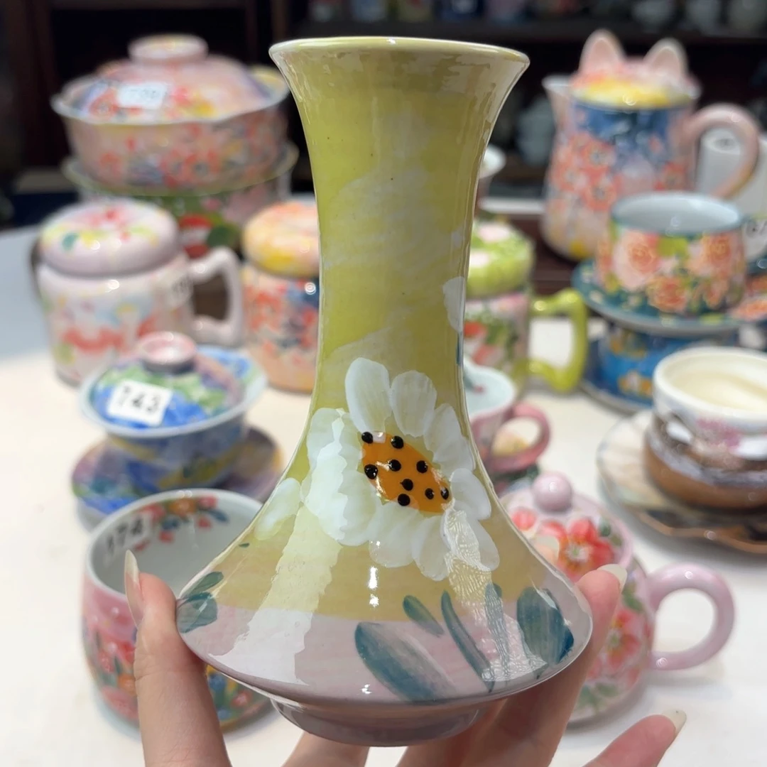景德镇手绘高温釉下彩陶瓷茶具